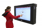 ITT47C-EXT Outdoor information kiosk with 2000 NIT brightness touch screen monitor